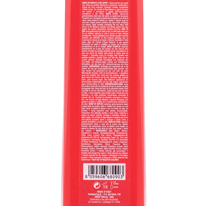 Framesi For-Me 326 Shine Me Brightly Curl Spray 200ml - spray definizione capelli ricci