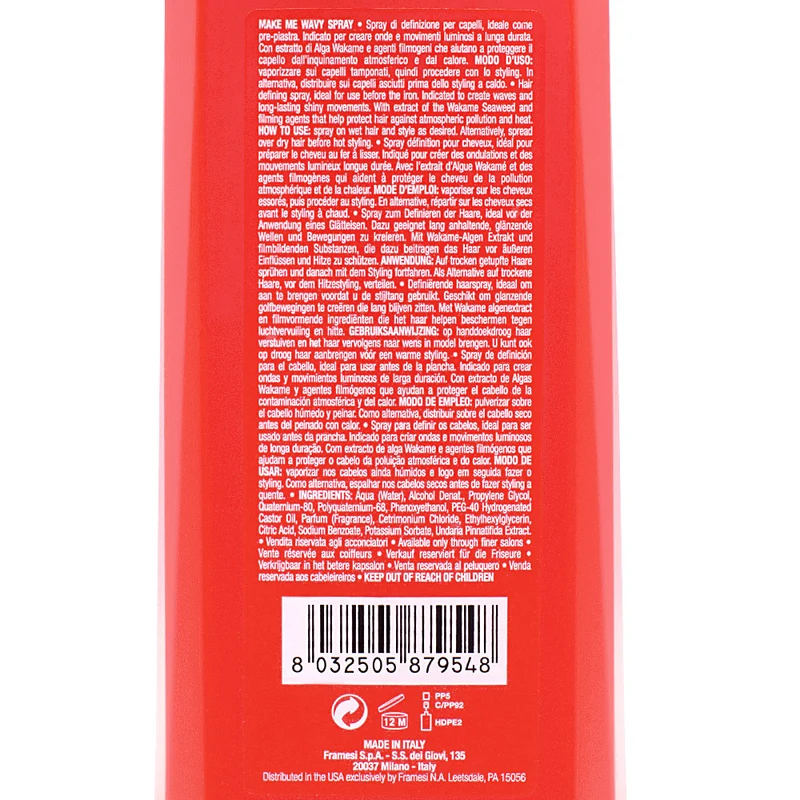 Framesi For-Me 221 Make Me Wavy Spray 150ml - spray pre piastra styling mossi