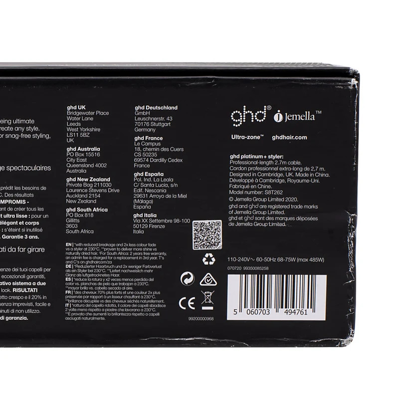 Hair Gallery Resi Come Nuovi Ghd Platinum+ Black- imballaggio danneggiato