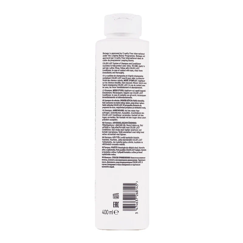 Biolage Professional Hair Spa Color Last Shampoo 400ml - shampoo protezione colore
