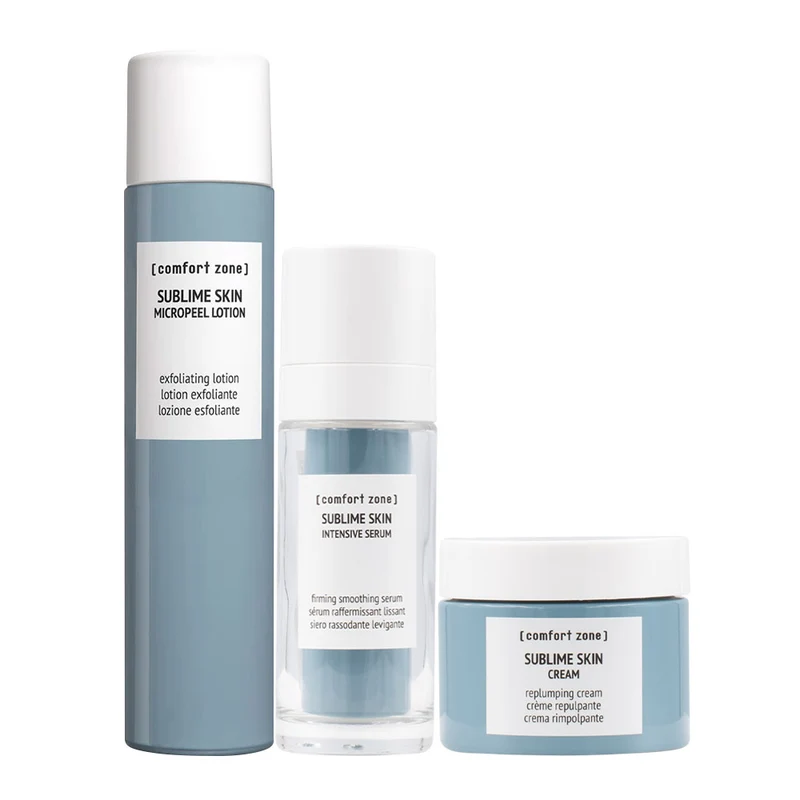Comfort Zone Sublime Skin Micropeel Lotion 100ml Intensive Serum 30ml Cream 60ml