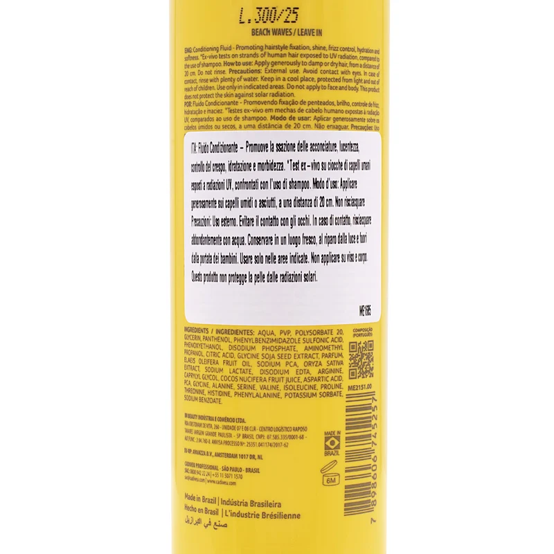 Cadiveu Sol Do Rio Beach Waves Leave-In Conditioner 215ml - fluido leave-in