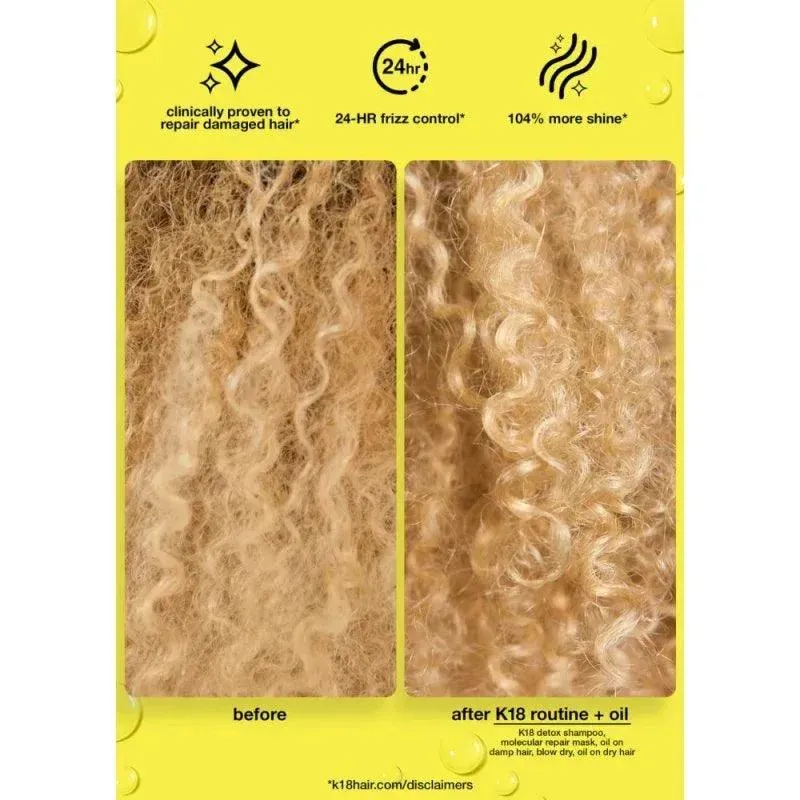 K18 Molecular Repair Hair Oil Anticrespo 30ml – Olio Riparatore Protettivo
