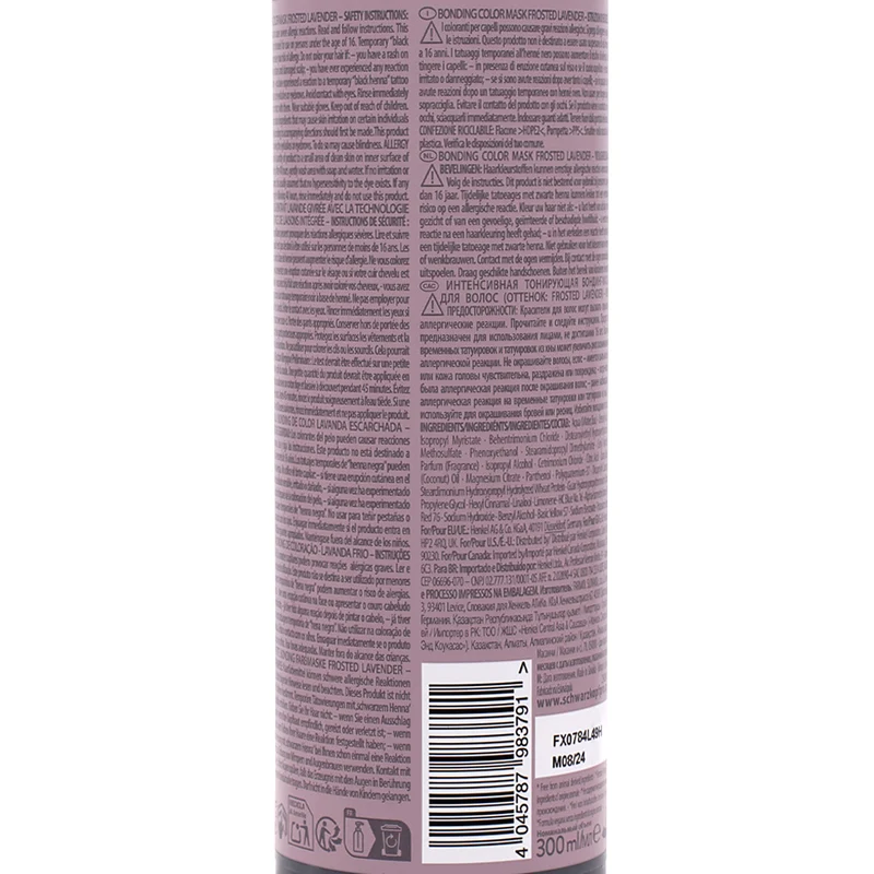 Schwarzkopf Chroma ID Color Mask 8-19 Frosted Lavender 300ml - maschera colorata semipermanente