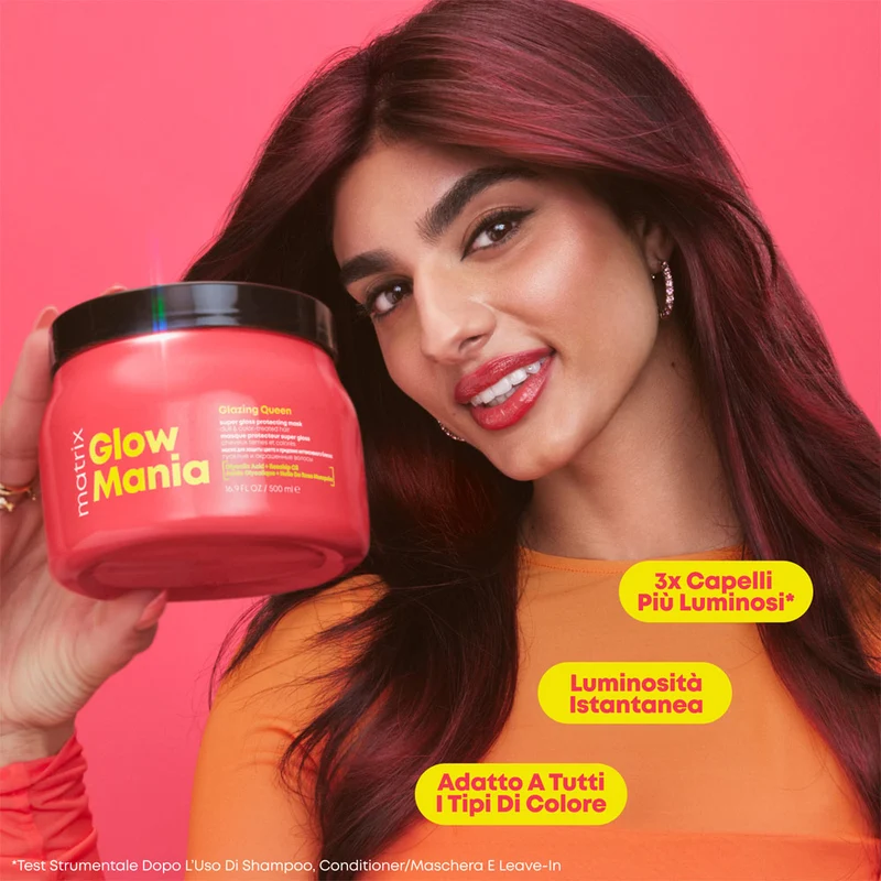 Matrix Haircare Glow Mania Mask 500ml - maschera capelli spenti e colorati