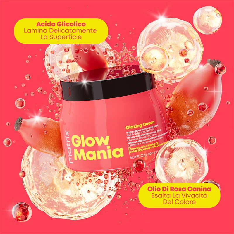 Matrix Haircare Glow Mania Mask 500ml - maschera capelli spenti e colorati