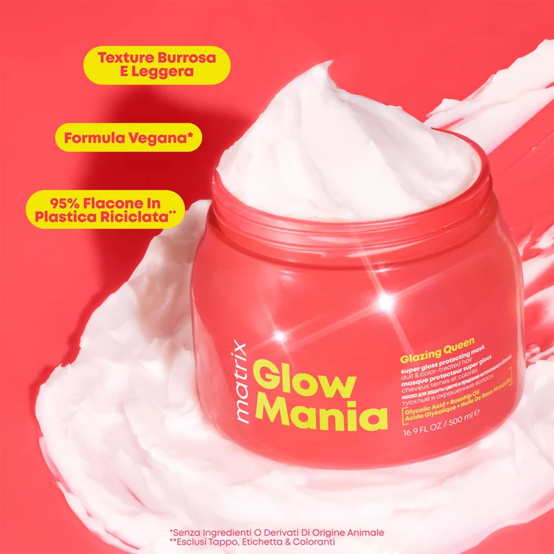 Matrix Haircare Glow Mania Mask 500ml - maschera capelli spenti e colorati