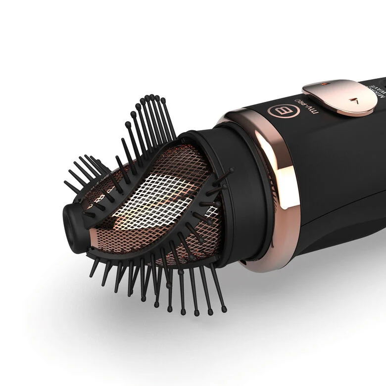 Bellissima My Pro Miracle Wave GH19 1100 Spazzola ad aria calda Caldo Nero, Rosa 1100 W 1,8 m