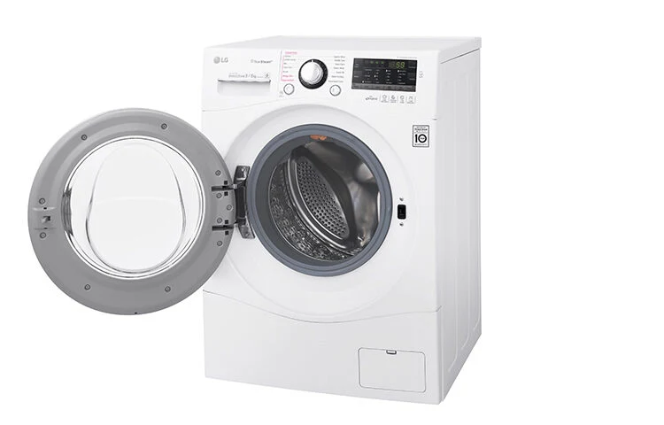 LG FH4A8FDH2N lavasciuga Libera installazione Caricamento frontale Nero, Bianco