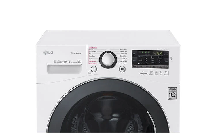 LG FH4A8FDH2N lavasciuga Libera installazione Caricamento frontale Nero, Bianco