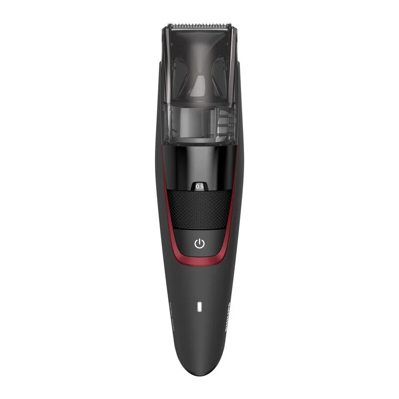 Philips BEARDTRIMMER Series 7000 Regolabarba con sistema aspirante, regolazioni da 0,5 mm