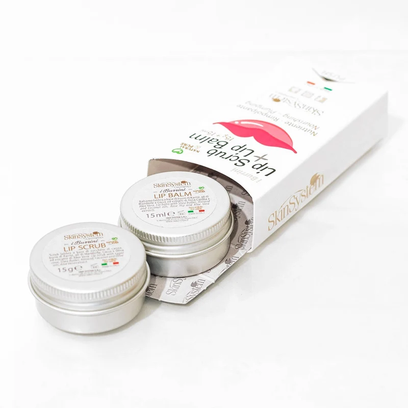 SkinSystem I Burrini Lip Scrub + Lip Balm 15g + 15ml