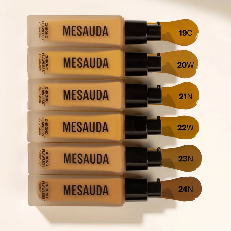 Mesauda Beauty Chrono Flawless Foundation 19C 30ml - fondotinta fluido a lunga tenuta