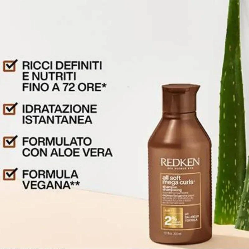 Redken All Soft Mega Curls Shampoo capelli ricci 300ml