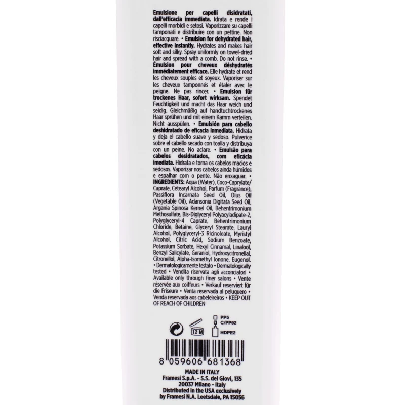 Framesi Morphosis Sublimis Oil All Day 150ml - emulsione idratante capelli secchi