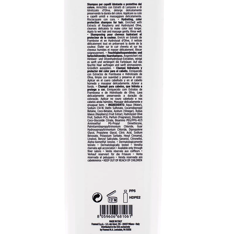 Framesi Morphosis Color Protect Shampoo 1000ml - shampoo capelli colorati