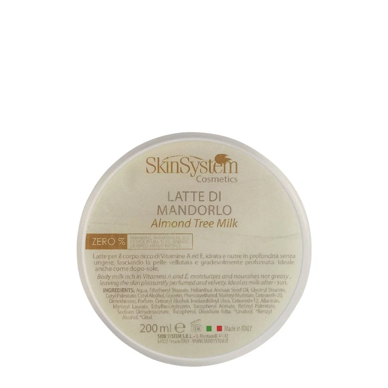 SkinSystem Almond Tree Milk 200ml - latte di mandorlo