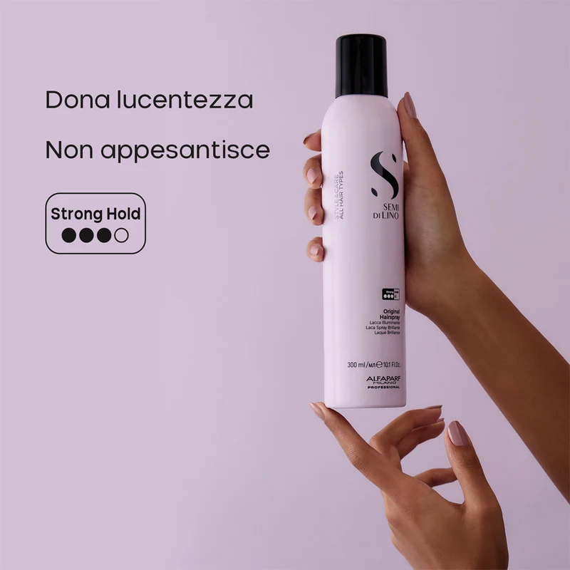 Alfaparf Milano Semi Di Lino Style&Care Original Hairspray 300ml - lacca illuminante tenuta forte