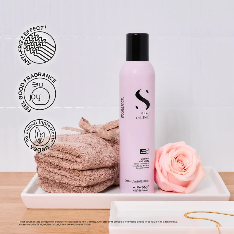 Alfaparf Milano Semi Di Lino Style&Care Original Hairspray 300ml - lacca illuminante tenuta forte