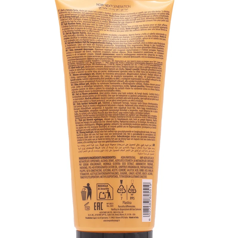 Selective Professional Now Next Generation Grip On 200ml - gel tenuta forte