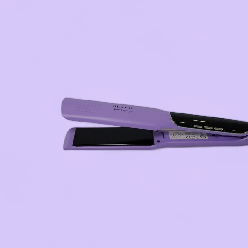 Glapic Lavender Violet Large Hair Straightener - piastra viola pastello