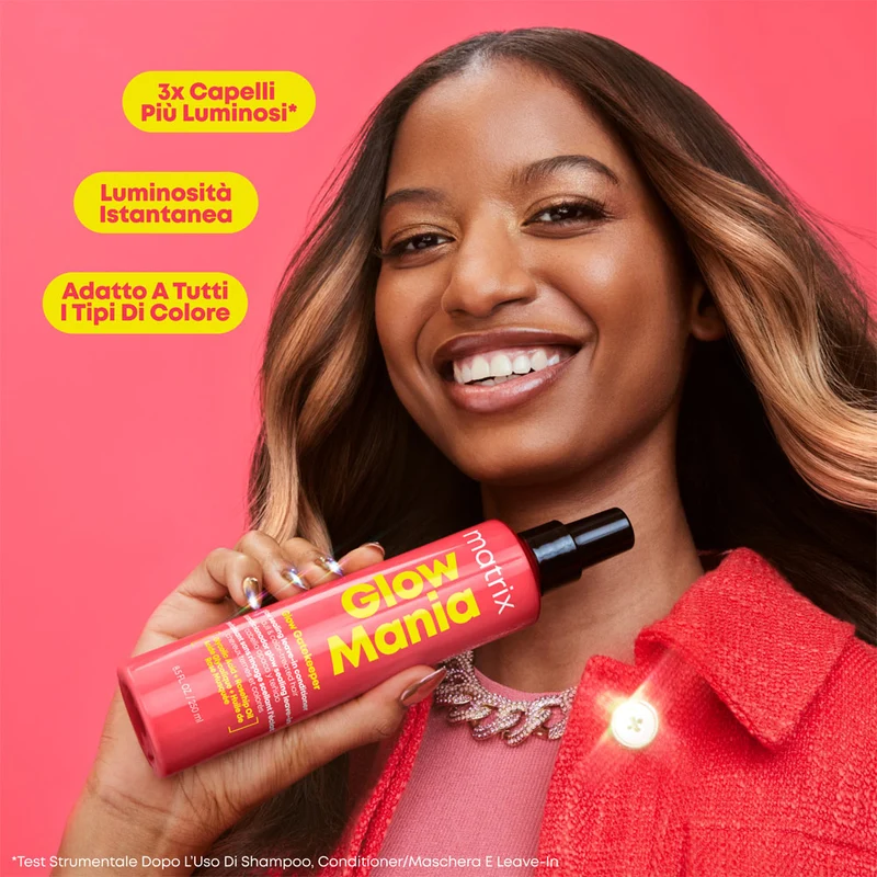 Matrix Haircare Glow Mania Leave In 250ml - trattamento leave-in capelli spenti e colorati