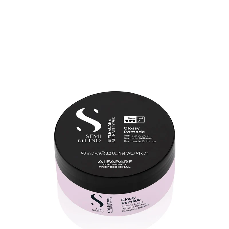 Alfaparf Milano Semi Di Lino Style&Care Glossy Pomade 90ml - cera tenuta forte