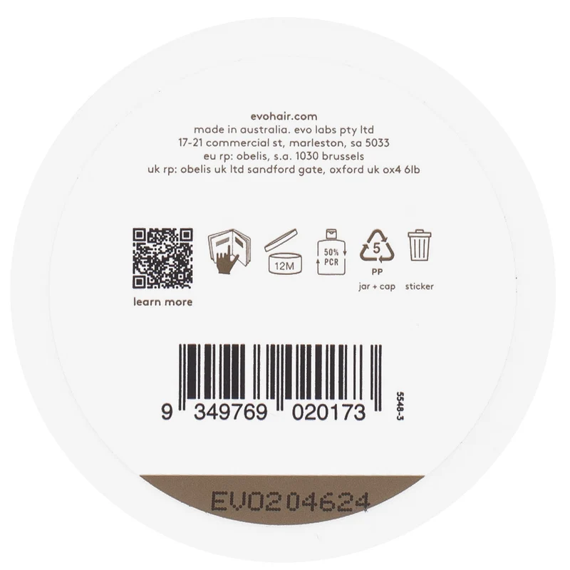 Evo Style Box o' Bollox Texture Paste 90gr - cera texturizzante tenuta extra forte