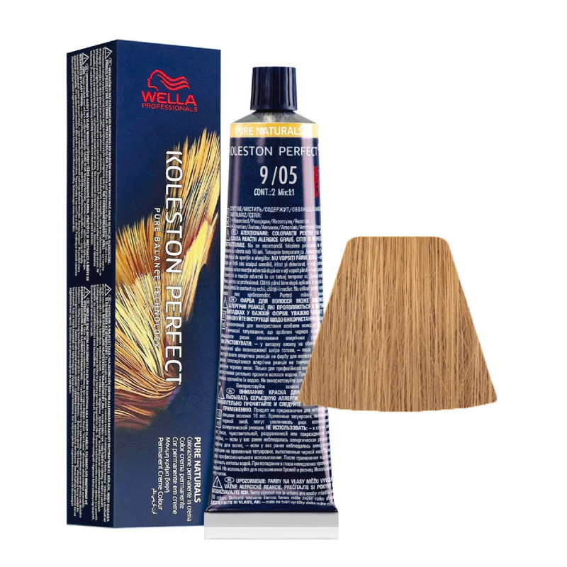 Wella Koleston Perfect Me Pure Naturals 9/05 60ml - colorazione permanente