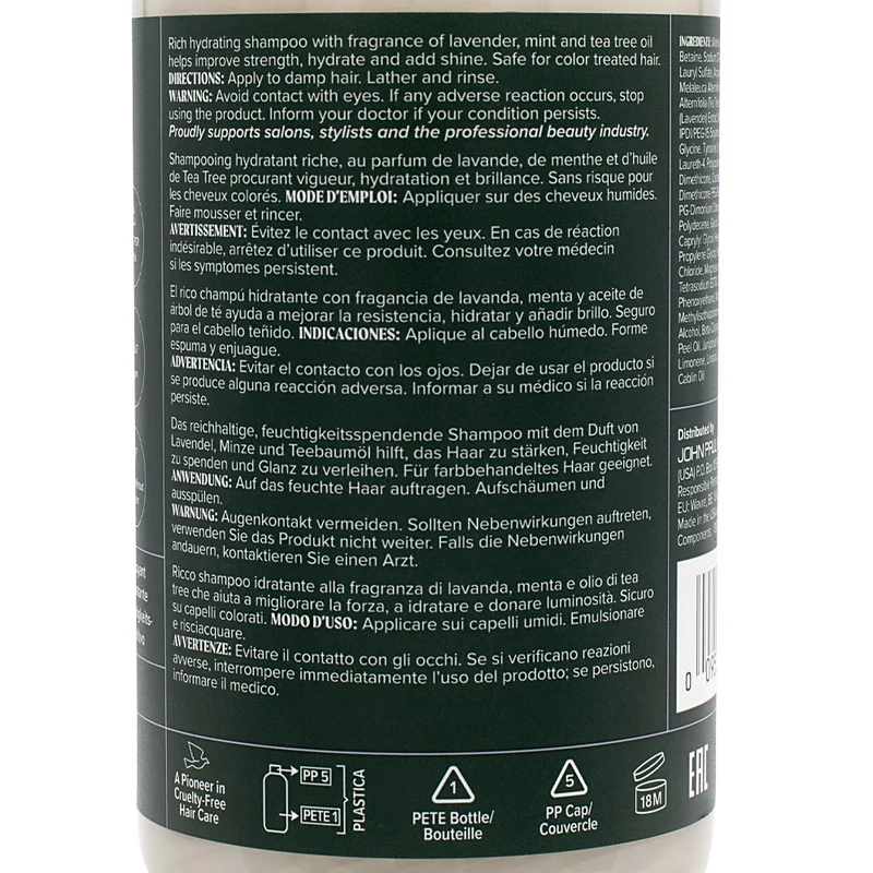 Paul Mitchell Tea Tree Lavender Mint Moisturizing Shampoo 300ml - shampoo idratante lenitivo