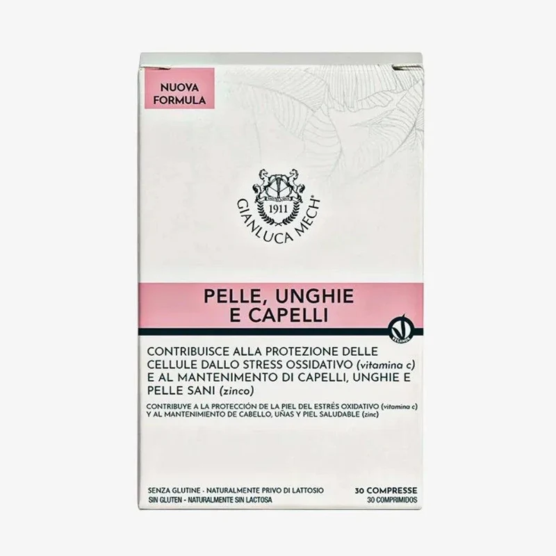 Gianluca Mech Integratore Pelle Unghie e Capelli 30 Compresse
