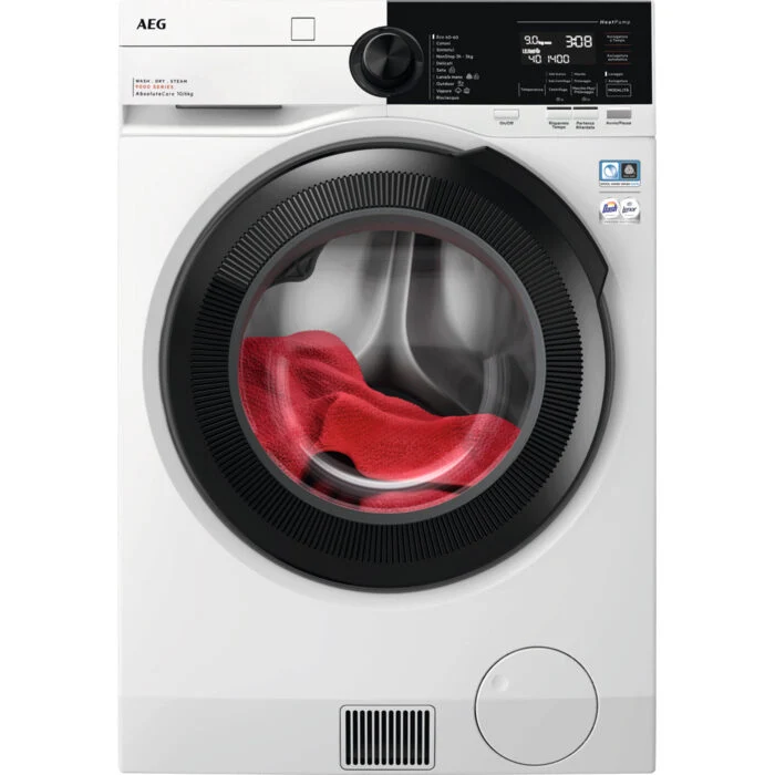 AEG Series 9000 LWR9E106AB lavasciuga Libera installazione Caricamento frontale Bianco B