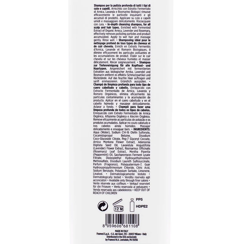 Framesi Scalp Cleansing Shampoo 1000ml - shampoo purificante
