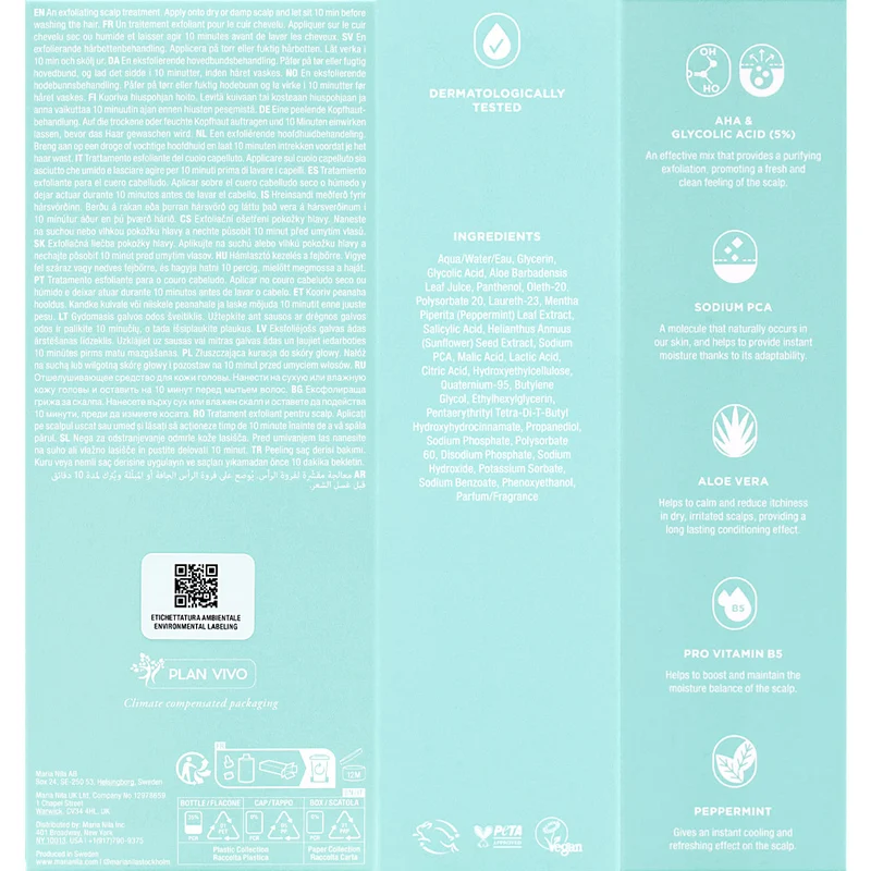 Maria Nila Purifying Cleanse Exfoliating Serum 150ml - siero esfoliante
