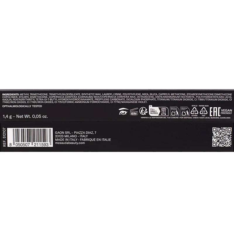 Mesauda Beauty Drawmatic Shadow 107 Sculpt 1.4gr - ombretto stylo multiuso