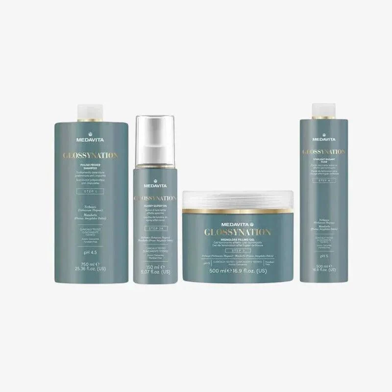 Medavita Glossynation Kit Laminazione Capelli Fini o Naturali