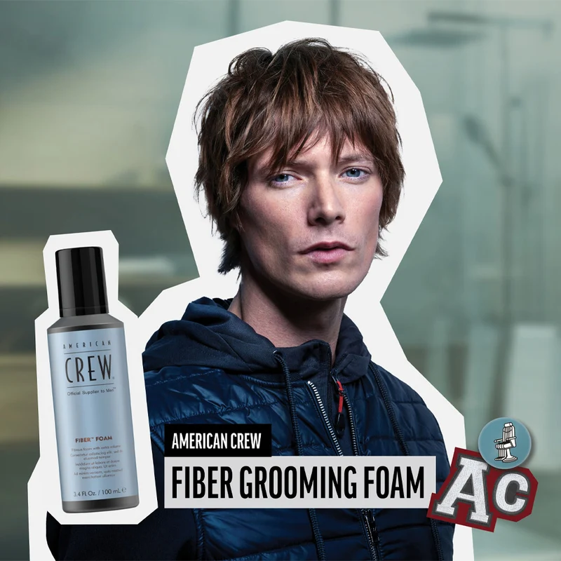 American Crew Fiber Foam 200ml - schiuma fibrosa