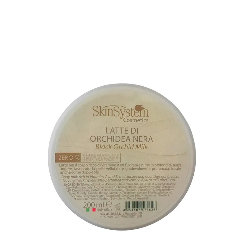 SkinSystem Black Orchid Milk 200ml - latte di orchidea nera