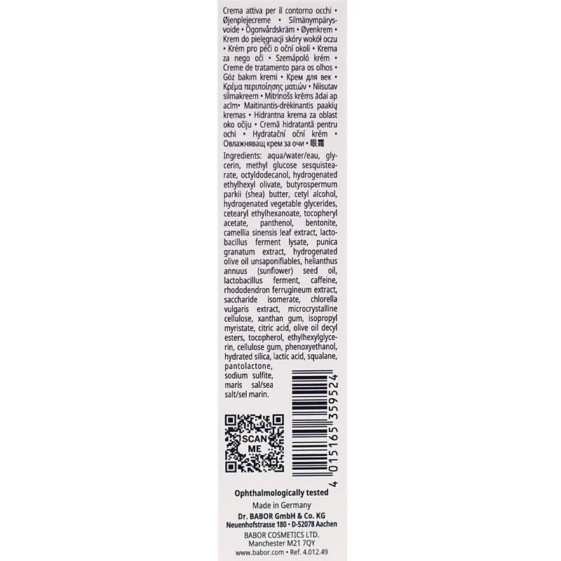 Babor Skinovage Vitalizing Eye Cream 15ml - crema contorno occhi rivitalizzante