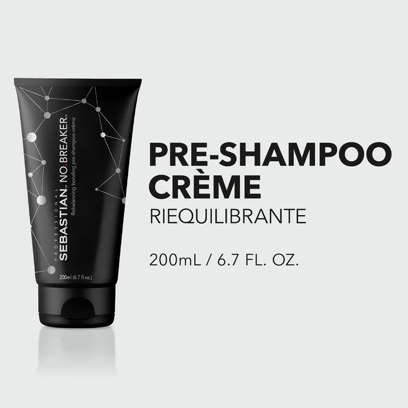 Sebastian No Breaker Rebalancing Bonding Pre-Shampoo Cream 200ml - pre shampoo capelli danneggiati