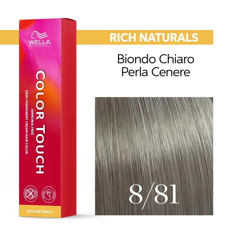 Wella Color Touch Rich Naturals 8/81 Biondo Perla Cenere 60ml - colore semipermanente senza ammoniaca