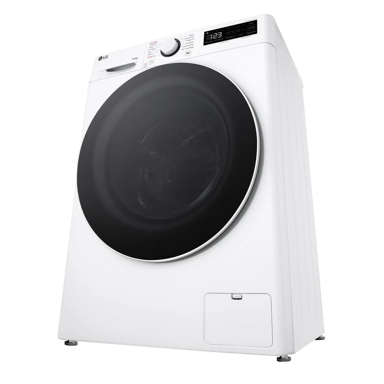 LG D2R5S09TSWW Serie R5 Lavasciuga Slim A Libera Installazione 9/5 Kg, 1200 Giri, AI Dd, AI Wash, TurboWash 360, Vapore, Allergy Care, Classe E, Bianco