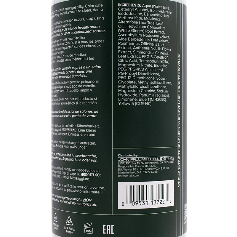 Paul Mitchell Tea Tree Special The Original Tingle Conditioner 1000ml - balsamo rinvigorente