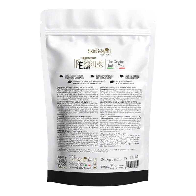 SkinSystem Le Pebbles High Quality Brazilian Pebbles Wax Black Orchid Cream 800gr - cera brasiliana