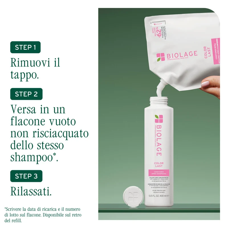 Biolage Professional Hair Spa Color Last Refill Conditioner 500ml - balsamo protezione colore