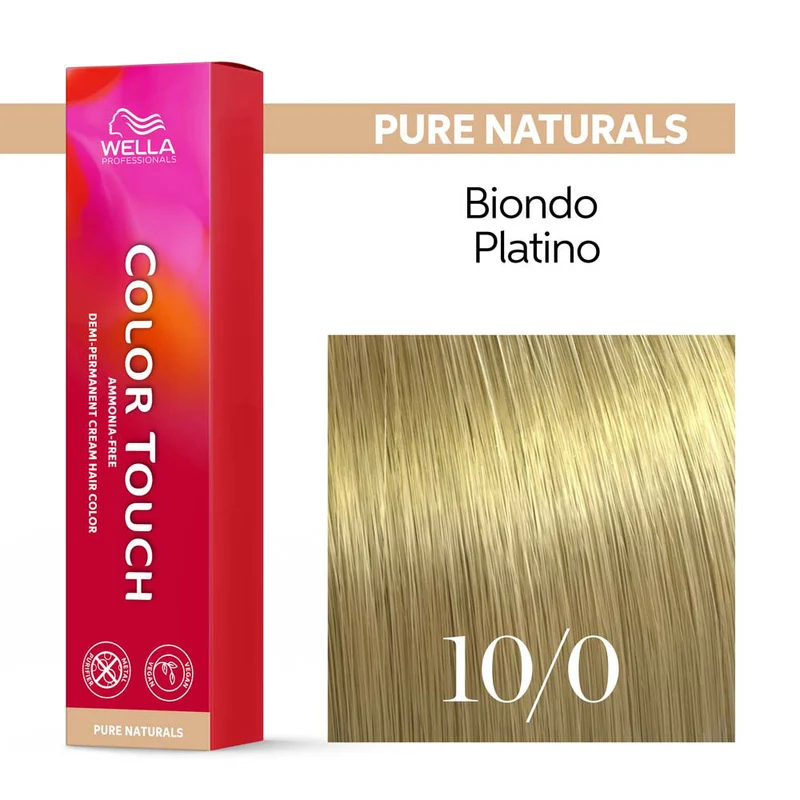 Wella Color Touch Pure Naturals 10/0 Biondo Platino 60ml - colore semipermanente senza ammoniaca
