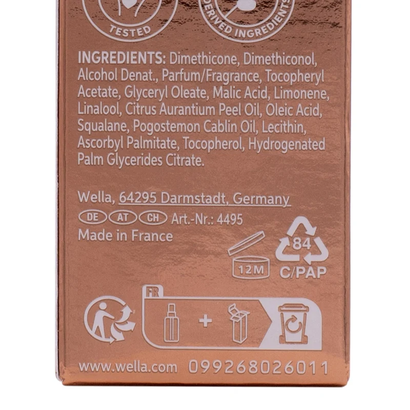 Wella Ultimate Smooth Oil Serum 30ml - serum anticrespo