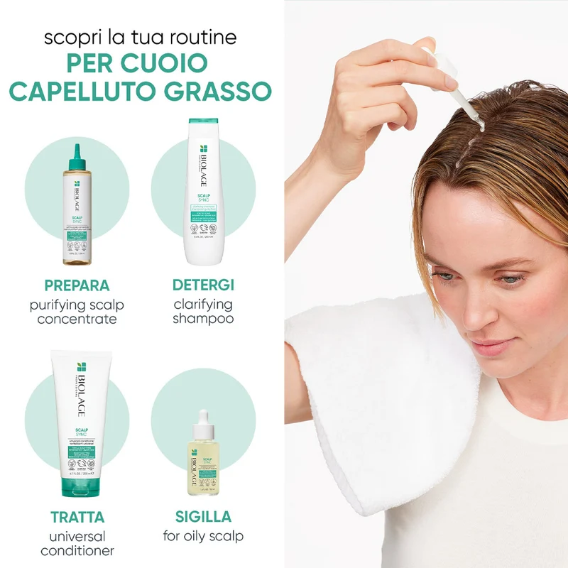 Biolage Scalp Sync Oil Balancing Serum 50ml - siero per cuoio capelluto grasso