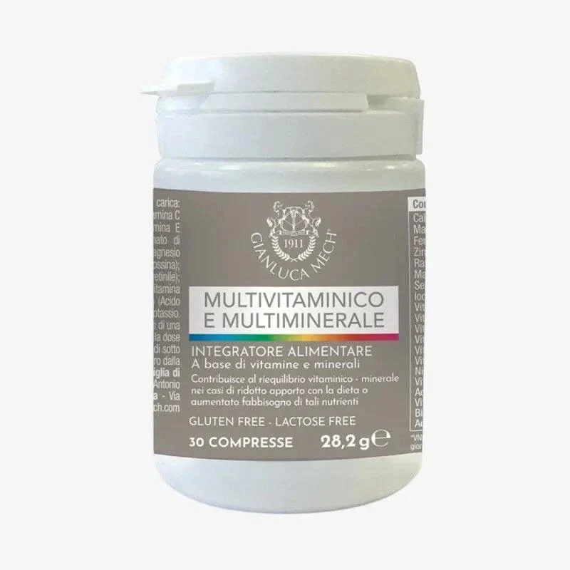 Gianluca Mech Integratori Multivitaminico e Multiminerale 30 compresse