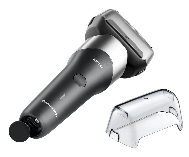 Panasonic ES-RM3, Rasoio 3 lame, Wet&Dry, USB-C, sistema di pulizia easy cleaner